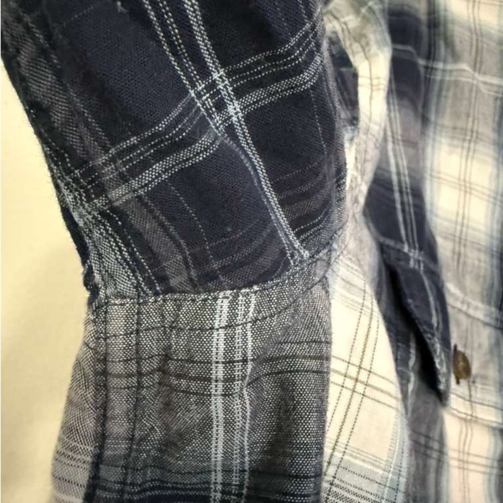Carhartt Men's Blue and White Plaid Shirt - Picture 4 of 6